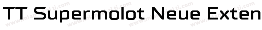 TT Supermolot Neue Extended Bold字体转换